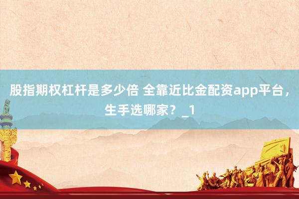 股指期权杠杆是多少倍 全靠近比金配资app平台,生手选哪家?_1
